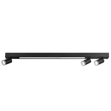Iluminação de teto LED PARIS LED/24W/230V + 3xGU10/10W preto