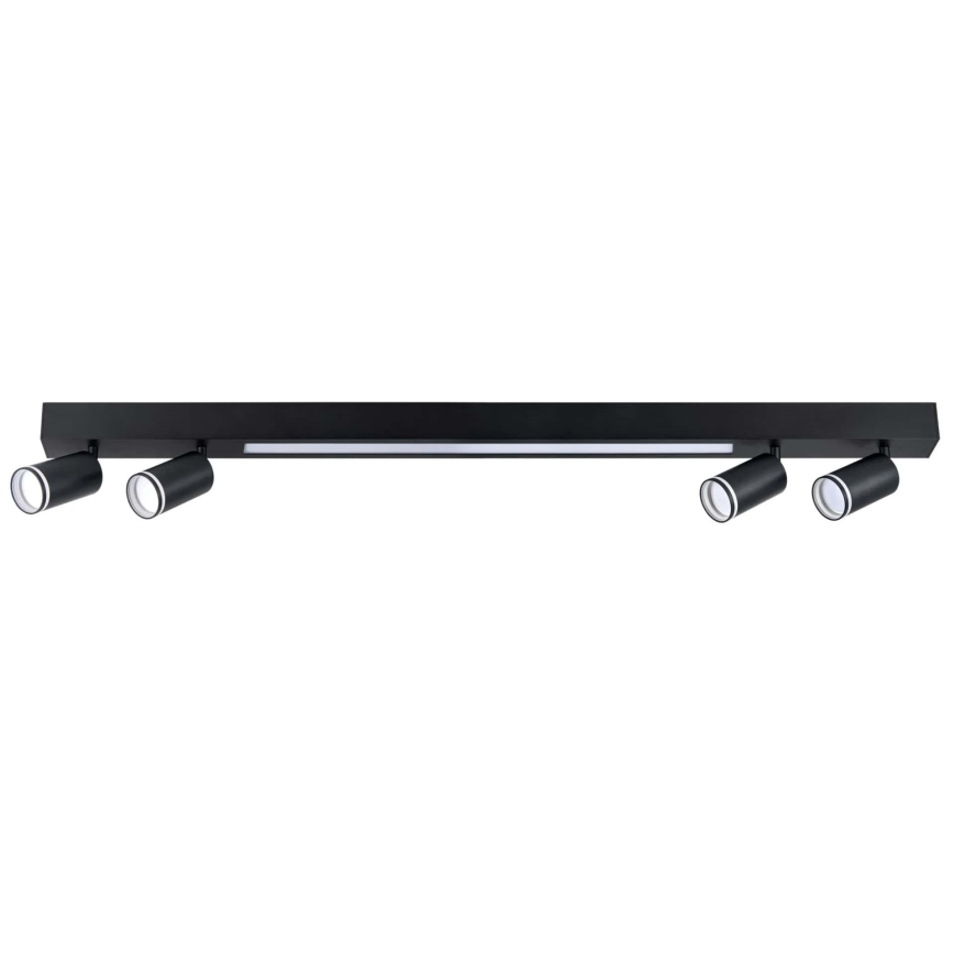 Iluminação de teto LED PARIS LED/24W/230V + 4xGU10/10W preto