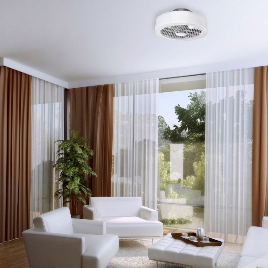 Iluminação de teto LED regulável com ventoinha LED/45W/230V