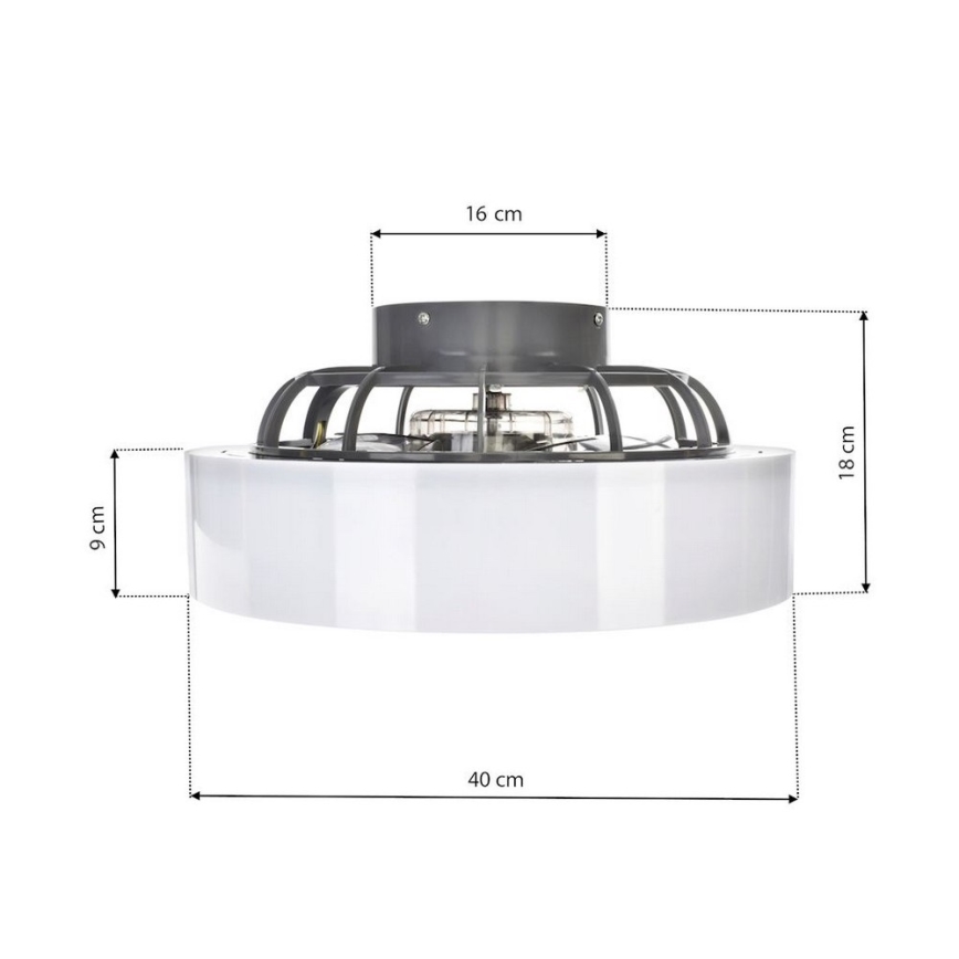 Iluminação de teto LED regulável com ventoinha LED/45W/230V