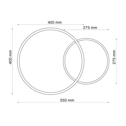 Iluminação de teto LED ROMAN LED/33W/230V 4000K branco