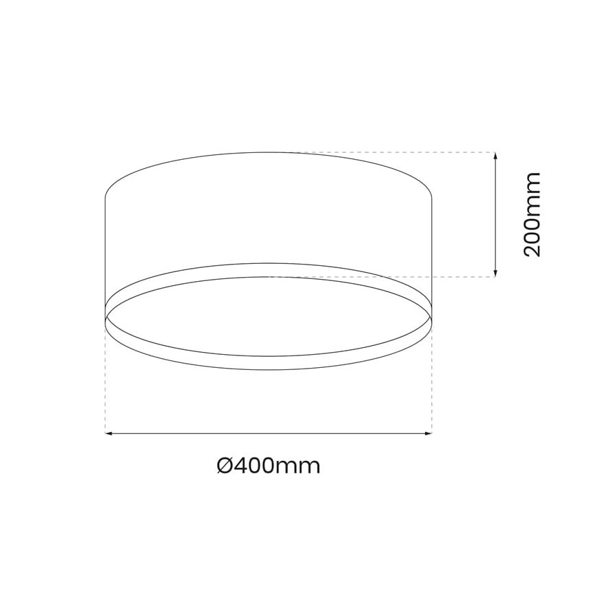 Iluminação de teto LED RONDO LED/18W/230V preto