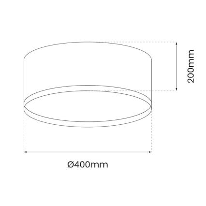 Iluminação de teto LED RONDO LED/18W/230V verde