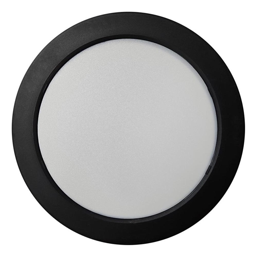 Iluminação de teto LED ROUND LED/18W/230V 4000K diâmetro 21,7 cm preto