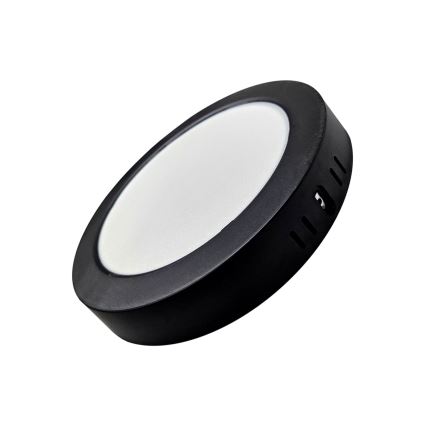 Iluminação de teto LED ROUND LED/18W/230V 4000K diâmetro 21,7 cm preto