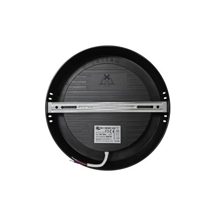 Iluminação de teto LED ROUND LED/18W/230V 4000K diâmetro 21,7 cm preto