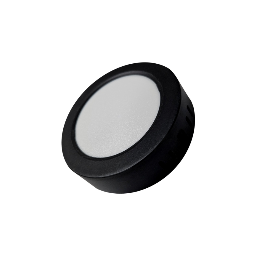 Iluminação de teto LED ROUND LED/6W/230V 4000K diâmetro 12,1 cm preto