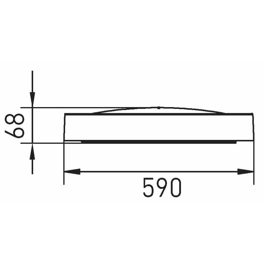 Iluminação de teto LED SAMER LED/40W/230V 4000K