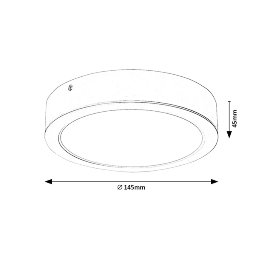 Iluminação de teto LED LED/12W/230V d. 14,5 cm
