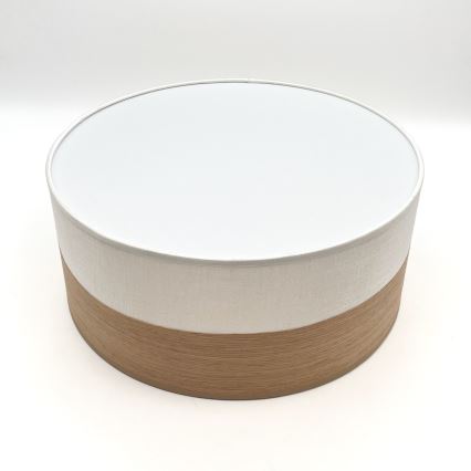 Iluminação de teto LED SIRJA WOOD LED/20W/230V diâmetro 35 cm branco/carvalho