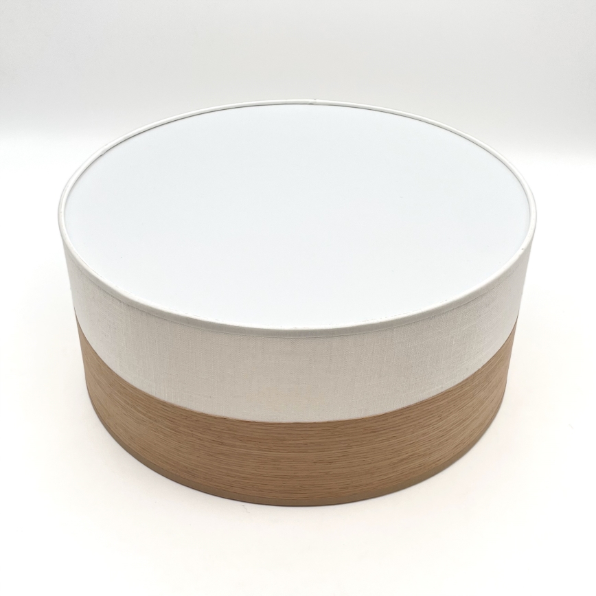 Iluminação de teto LED SIRJA WOOD LED/20W/230V diâmetro 35 cm branco/carvalho