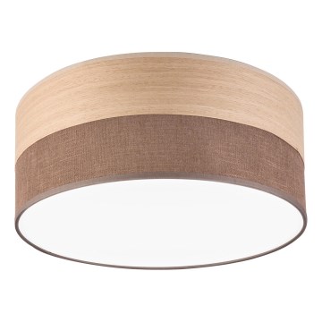 Iluminação de teto LED SIRJA WOOD LED/20W/230V diâmetro 35 cm castanho/carvalho