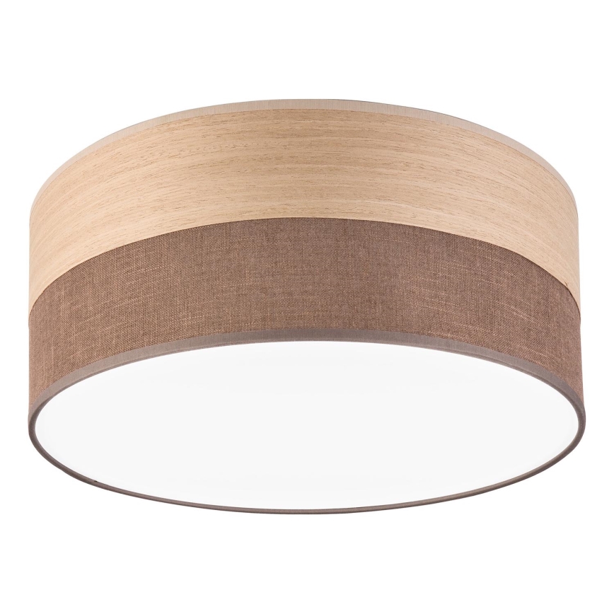 Iluminação de teto LED SIRJA WOOD LED/20W/230V diâmetro 35 cm castanho/carvalho
