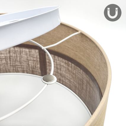 Iluminação de teto LED SIRJA WOOD LED/20W/230V diâmetro 35 cm castanho/carvalho