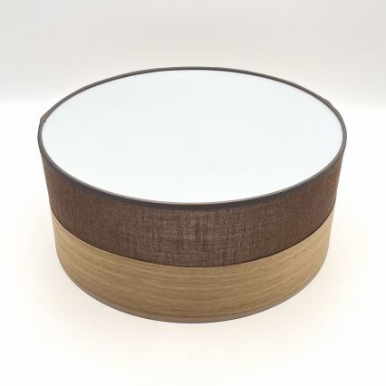 Iluminação de teto LED SIRJA WOOD LED/20W/230V diâmetro 35 cm castanho/carvalho