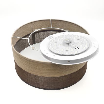 Iluminação de teto LED SIRJA WOOD LED/20W/230V diâmetro 35 cm castanho/carvalho