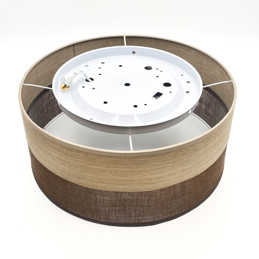 Iluminação de teto LED SIRJA WOOD LED/20W/230V diâmetro 35 cm castanho/carvalho