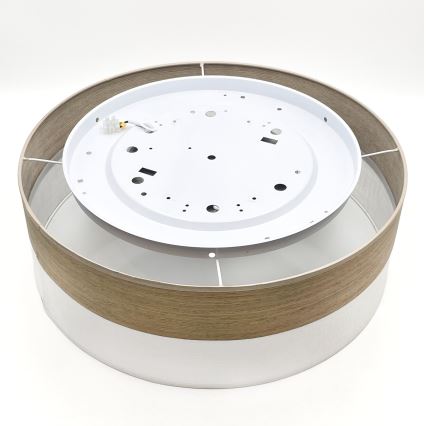 Iluminação de teto LED SIRJA WOOD LED/36W/230V diâmetro 45 cm branco/carvalho