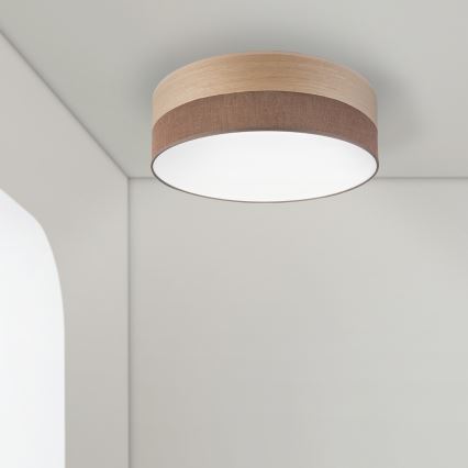Iluminação de teto LED SIRJA WOOD LED/36W/230V diâmetro 45 cm castanho/carvalho