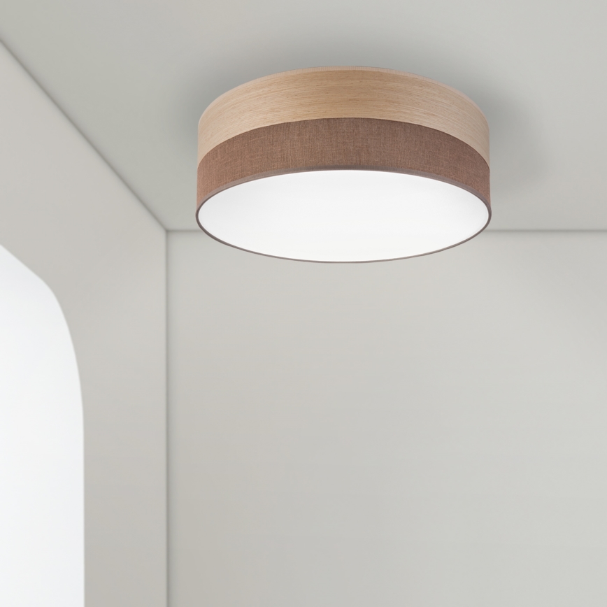 Iluminação de teto LED SIRJA WOOD LED/36W/230V diâmetro 45 cm castanho/carvalho