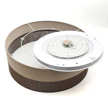 Iluminação de teto LED SIRJA WOOD LED/36W/230V diâmetro 45 cm castanho/carvalho