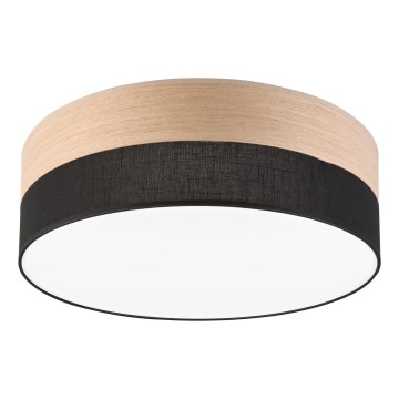 Iluminação de teto LED SIRJA WOOD LED/36W/230V diâmetro 45 cm preto/carvalho