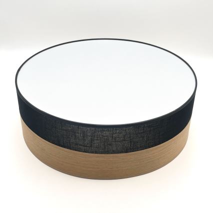 Iluminação de teto LED SIRJA WOOD LED/36W/230V diâmetro 45 cm preto/carvalho