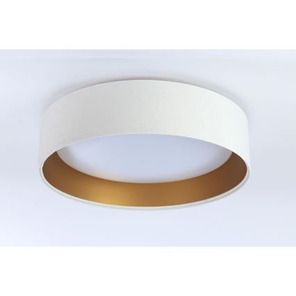 Iluminação de teto LED com regulação SMART GALAXY LED/24W/230V d. 45 cm 2700-6500K Wi-Fi Tuya branco/dourado + controlo remoto