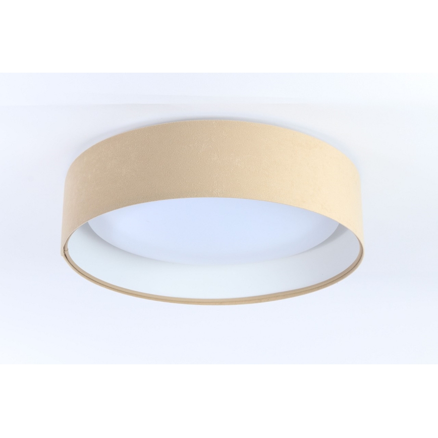 Iluminação de teto LED com regulação SMART GALAXY LED/36W/230V d. 55 cm 2700-6500K Wi-Fi Tuya bege/branco + controlo remoto