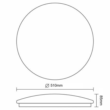 Iluminação de teto LED com regulação STAR LED/48W/230V 3000-6500K + controlo remoto