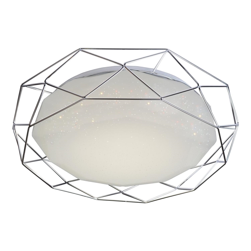 Iluminação de teto LED SVEN LED/24W/230V diâmetro 43 cm cromado brilhante