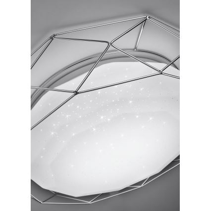 Iluminação de teto LED SVEN LED/24W/230V diâmetro 43 cm cromado brilhante