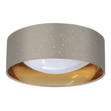 Iluminação de teto LED TULUZA LED/18W/230V diâmetro 32 cm castanho