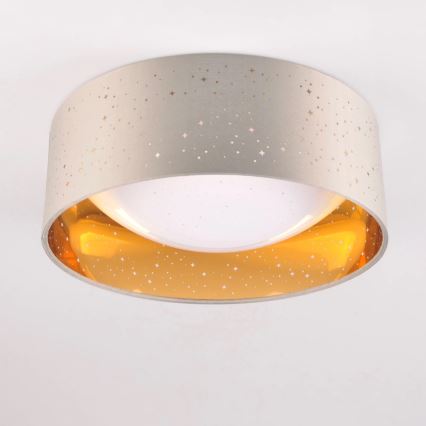Iluminação de teto LED TULUZA LED/18W/230V diâmetro 32 cm castanho