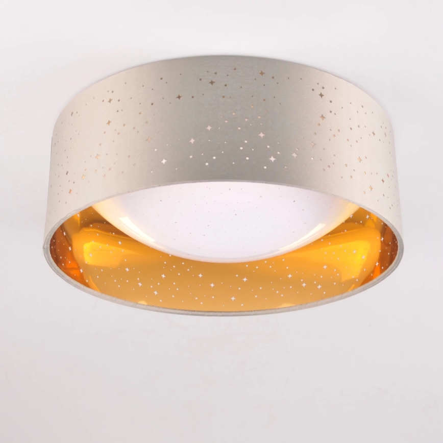 Iluminação de teto LED TULUZA LED/18W/230V diâmetro 32 cm castanho
