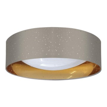 Iluminação de teto LED TULUZA LED/24W/230V diâmetro 40 cm castanho