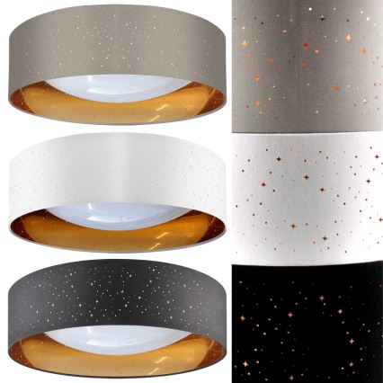 Iluminação de teto LED TULUZA LED/24W/230V diâmetro 40 cm castanho