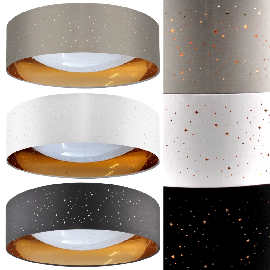 Iluminação de teto LED TULUZA LED/24W/230V diâmetro 40 cm castanho