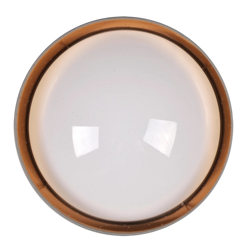 Iluminação de teto LED TULUZA LED/24W/230V diâmetro 40 cm castanho