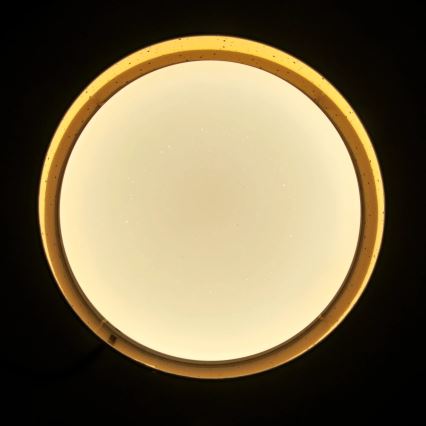 Iluminação de teto LED TULUZA LED/24W/230V diâmetro 40 cm castanho