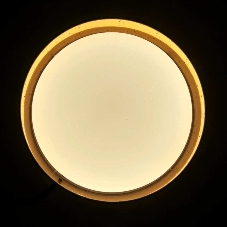 Iluminação de teto LED TULUZA LED/24W/230V diâmetro 40 cm castanho