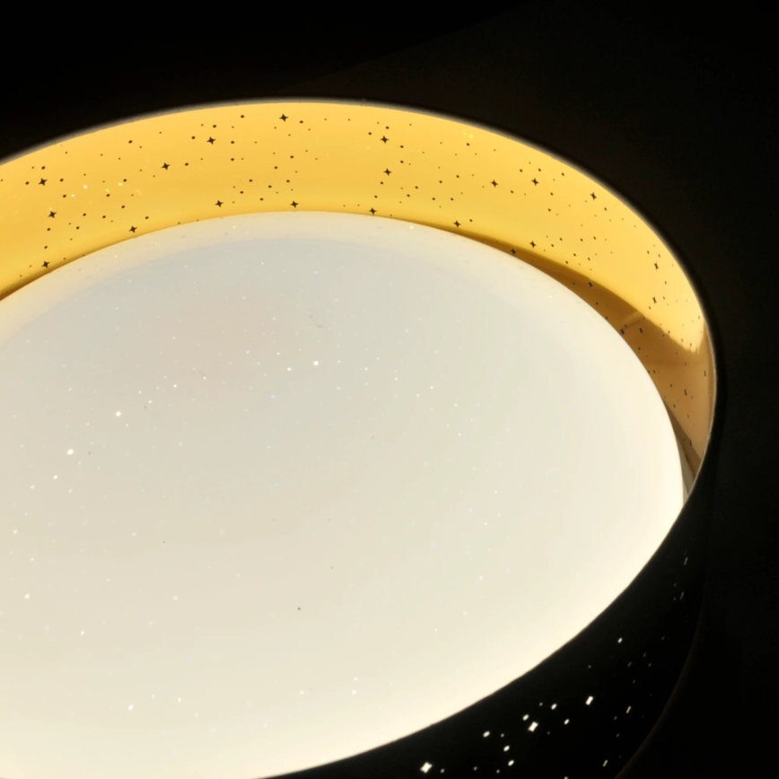 Iluminação de teto LED TULUZA LED/24W/230V diâmetro 40 cm preto