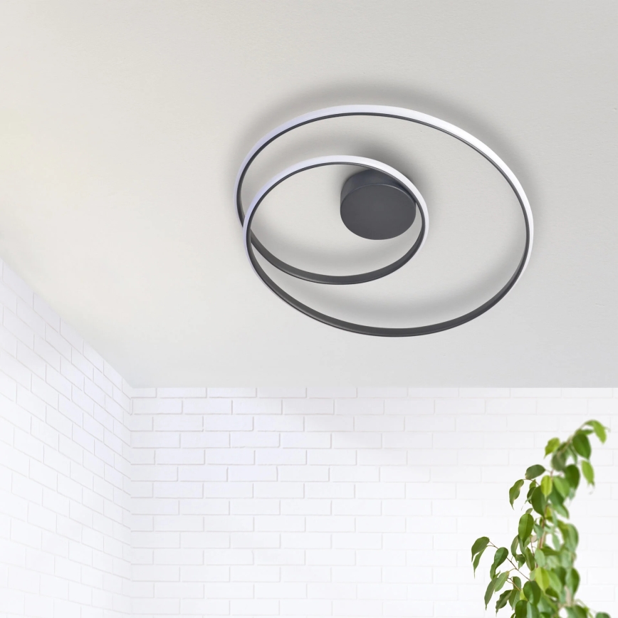 Iluminação de teto LED ZEFIRA LED/40W/230V 4000K diâmetro 50 cm antracite