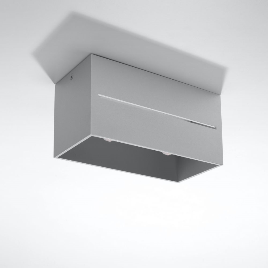 Iluminação de teto LOBO 2xGU10/40W/230V cinzenta