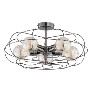 Iluminação de teto LOTOS 5xE27/15W/230V antracite