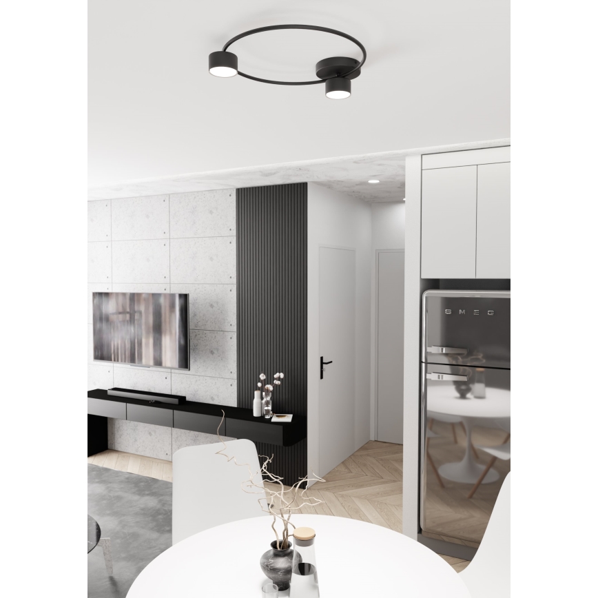 Iluminação de teto LUCIO 2xGX53/12W/230V preto