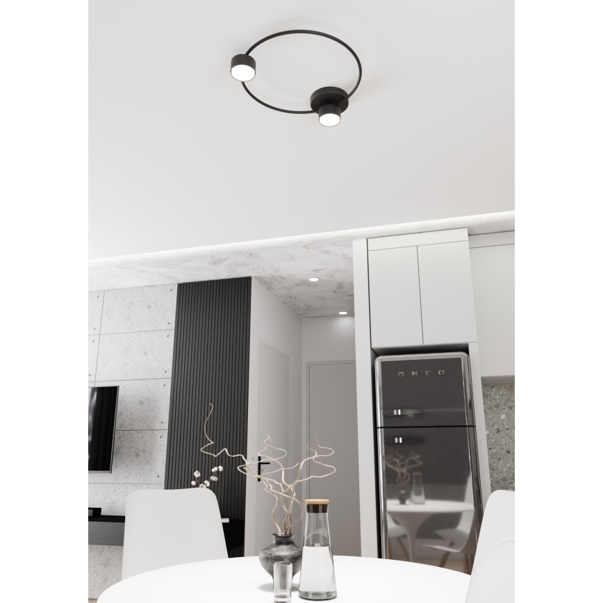 Iluminação de teto LUCIO 2xGX53/12W/230V preto