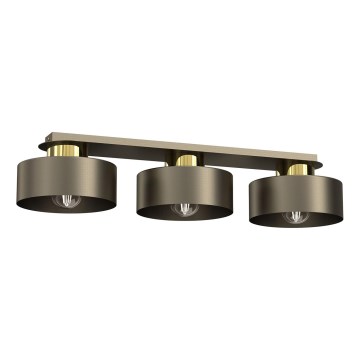 Iluminação de teto MARTI 3xE27/15W/230V latão/dourado