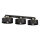 Iluminação de teto MARTI 3xE27/15W/230V preto/dourado