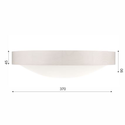 Iluminação de teto MEDA 2xE27/60W/230V pinho